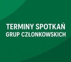 Terminy spotkań grup członkowskich